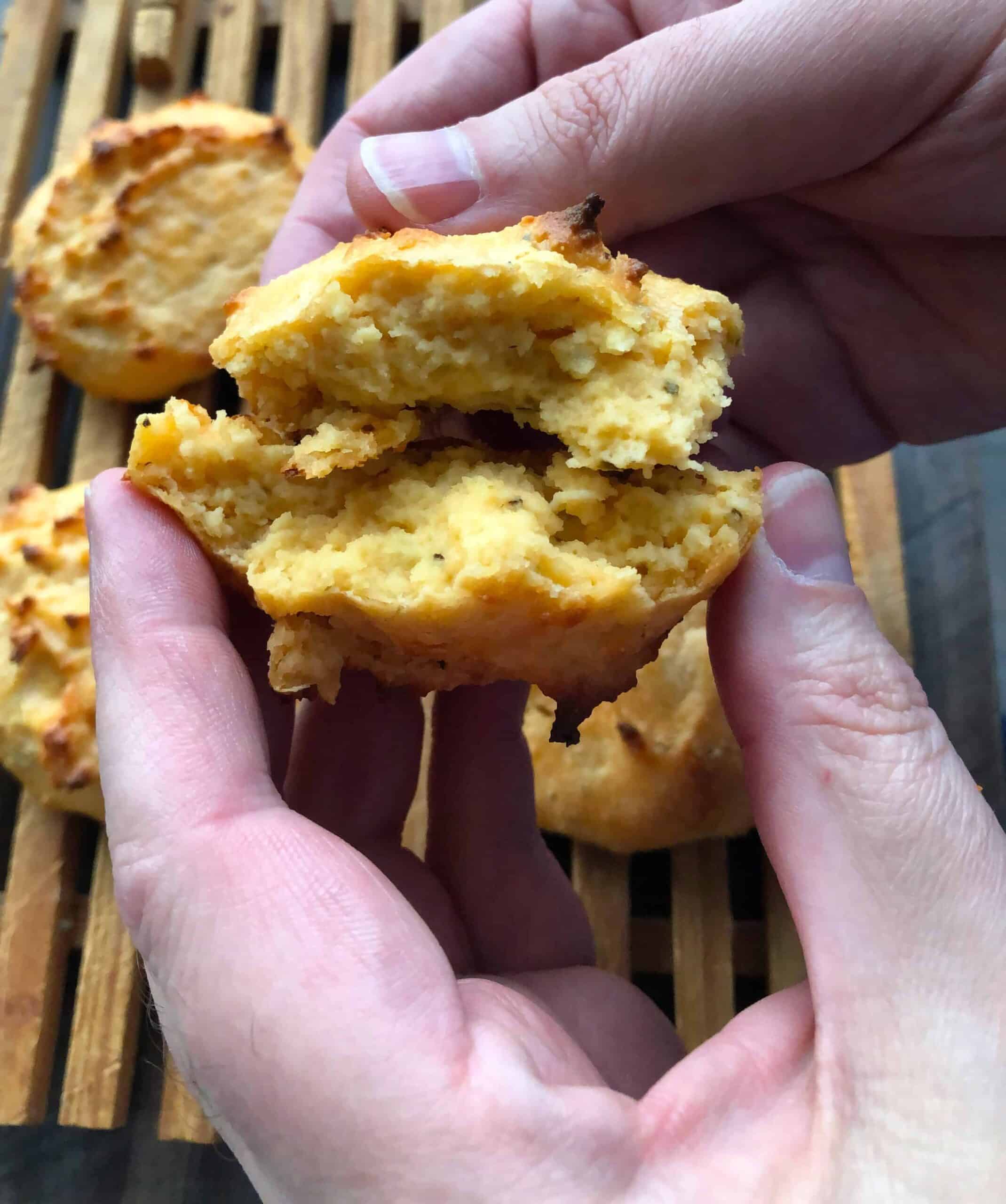 Cheesy Keto Cheddar Rolls