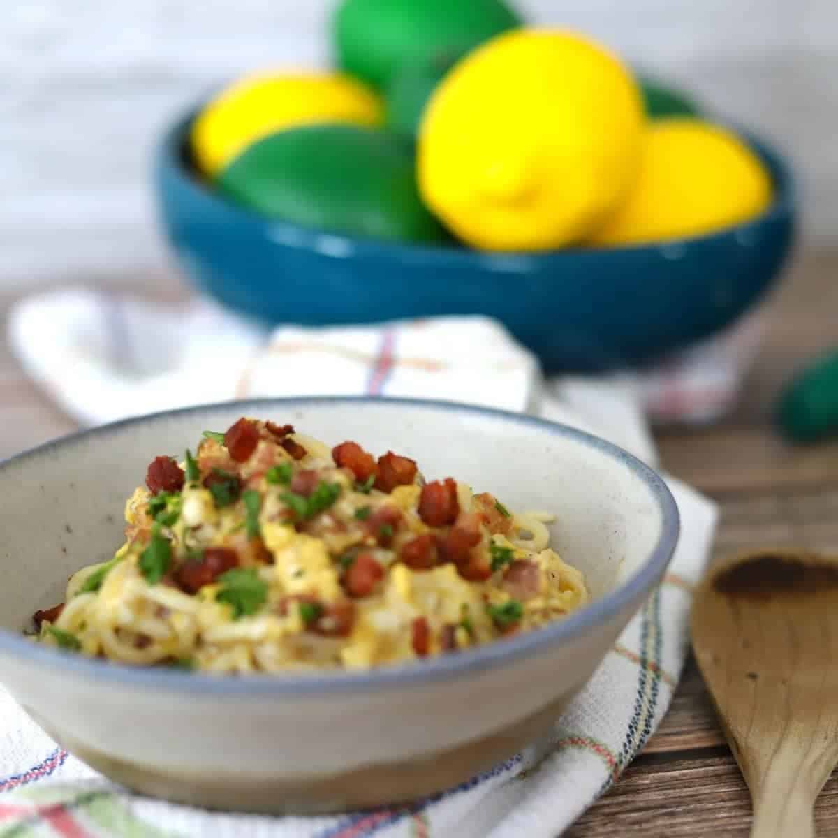 Keto Spaghetti Carbonara with Pancetta I Hacked Diabetes