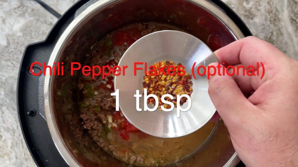 Instant Pot Chili chili flakes