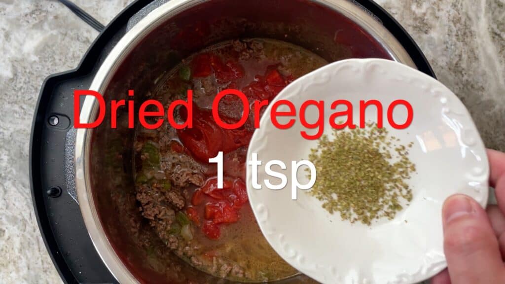 Instant Pot Chili dry oregano