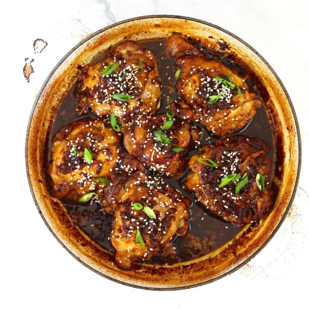 Ginger Braised Chicken Thighs