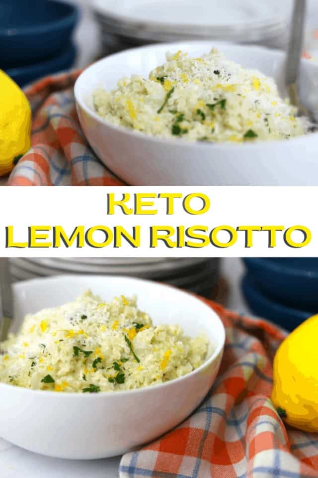 Keto Risotto with Lemon and Parmesan I Hacked Diabetes