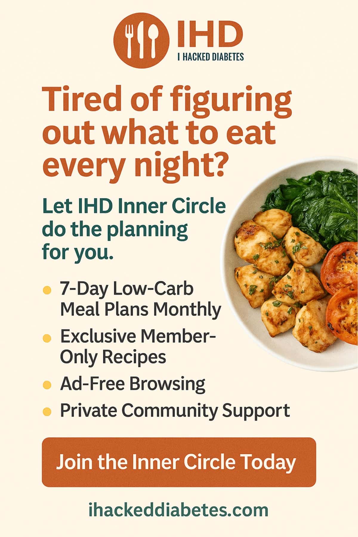 Ad for the inner circle with all the benefits.