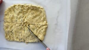 cut scones into 8 triangles