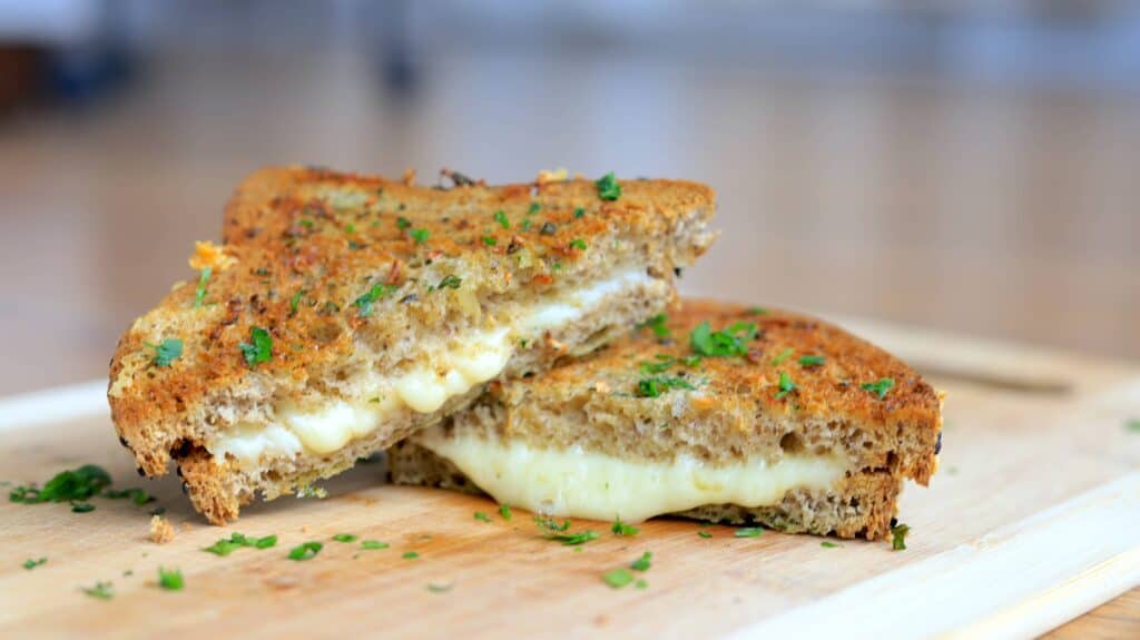 Garlic Bread Grilled Cheese