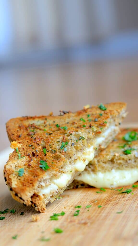 Garlic Bread Grilled Cheese