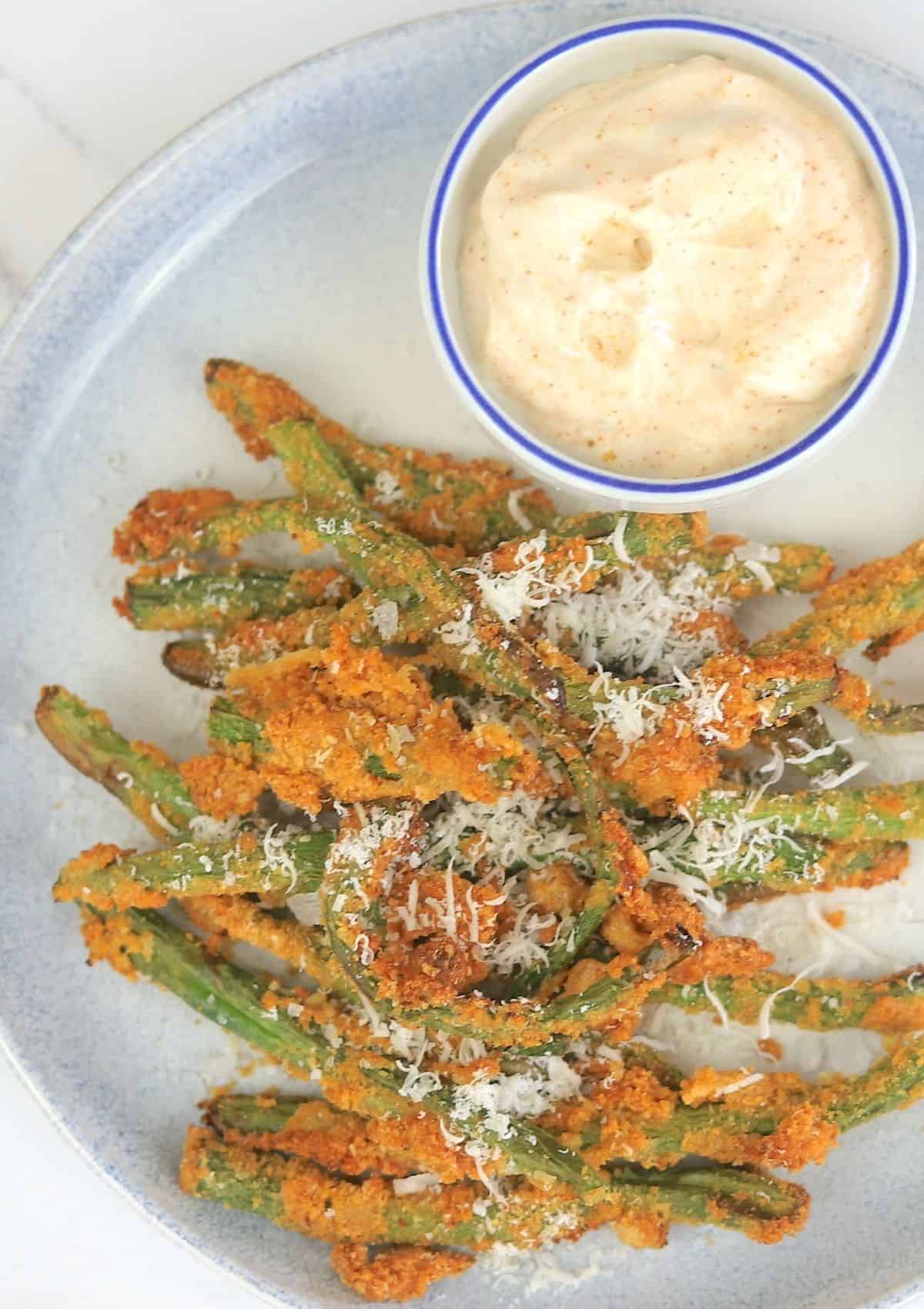 Air Fryer Crispy Green Beans I Hacked Diabetes Appetizers