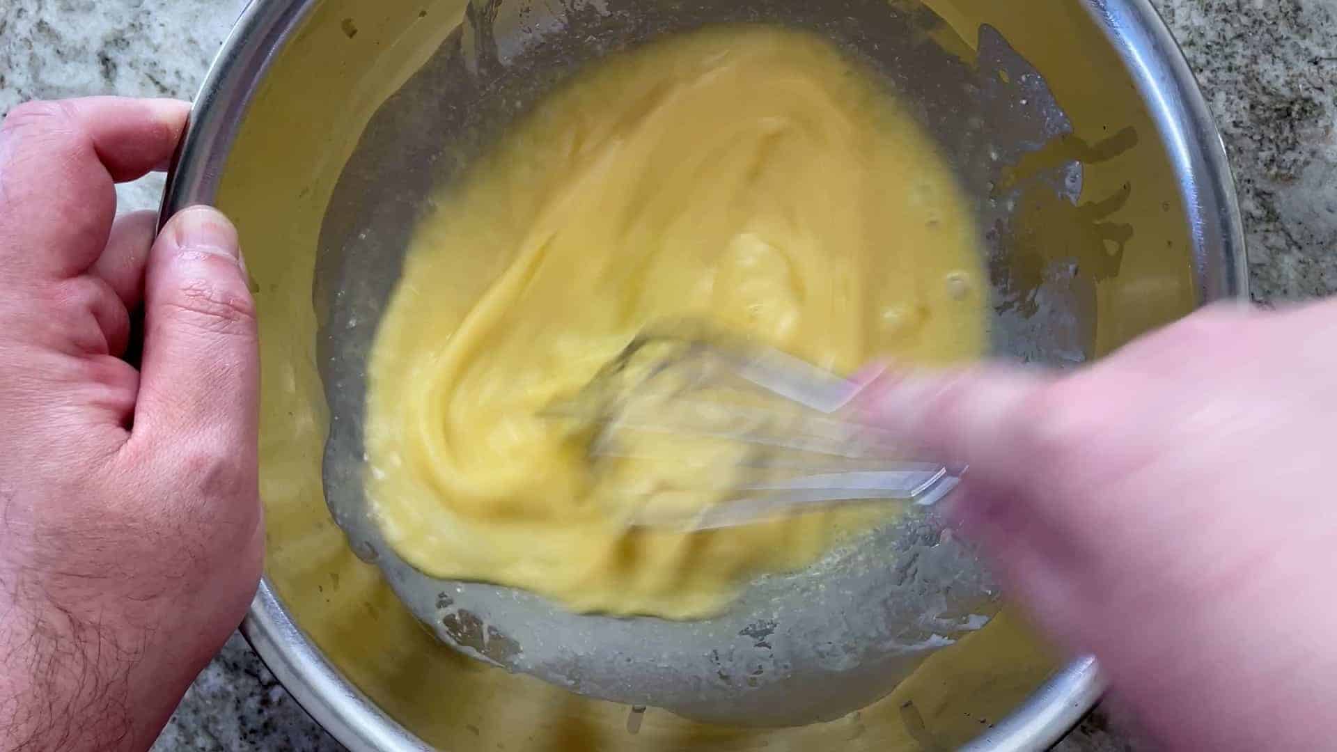 mixing wet ingredients