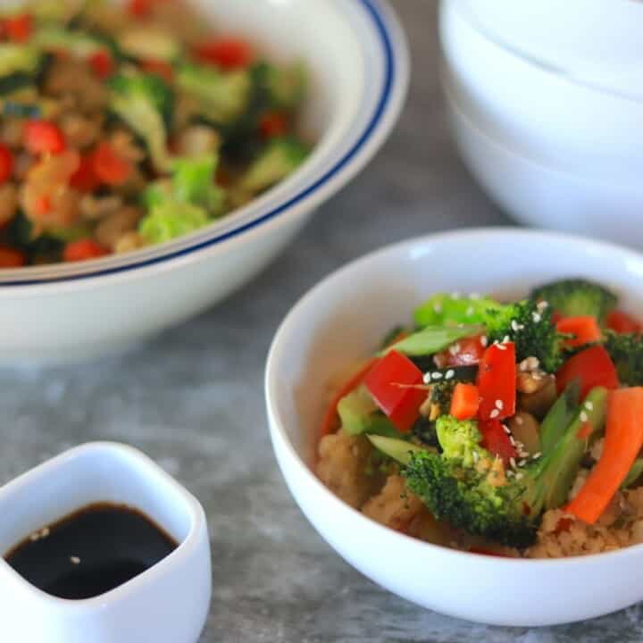 Low Carb Vegetable Stir Fry - I Hacked Diabetes - Main Dishes