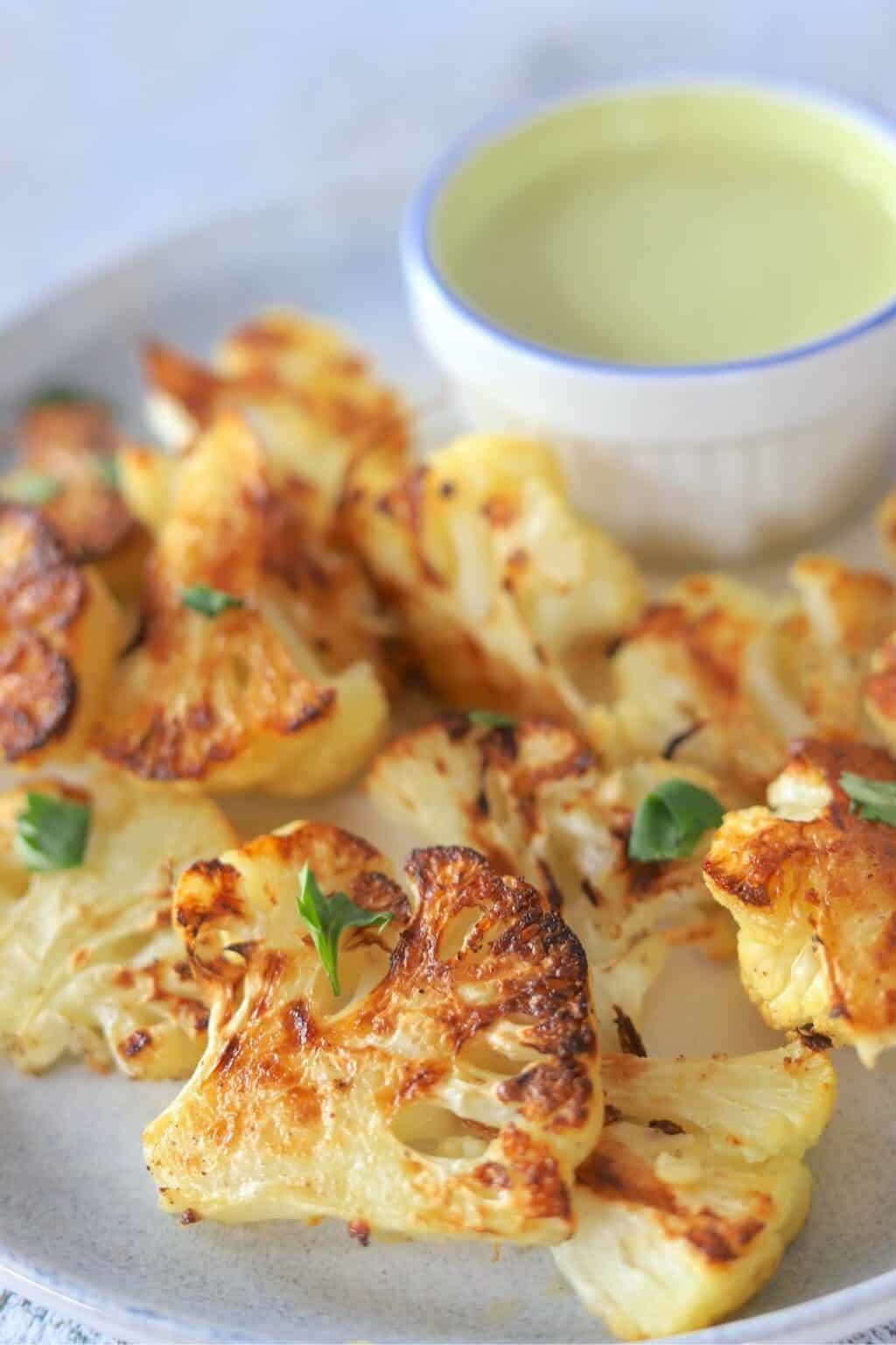 Roasted Cauliflower with Tahini Dressing - I Hacked Diabetes