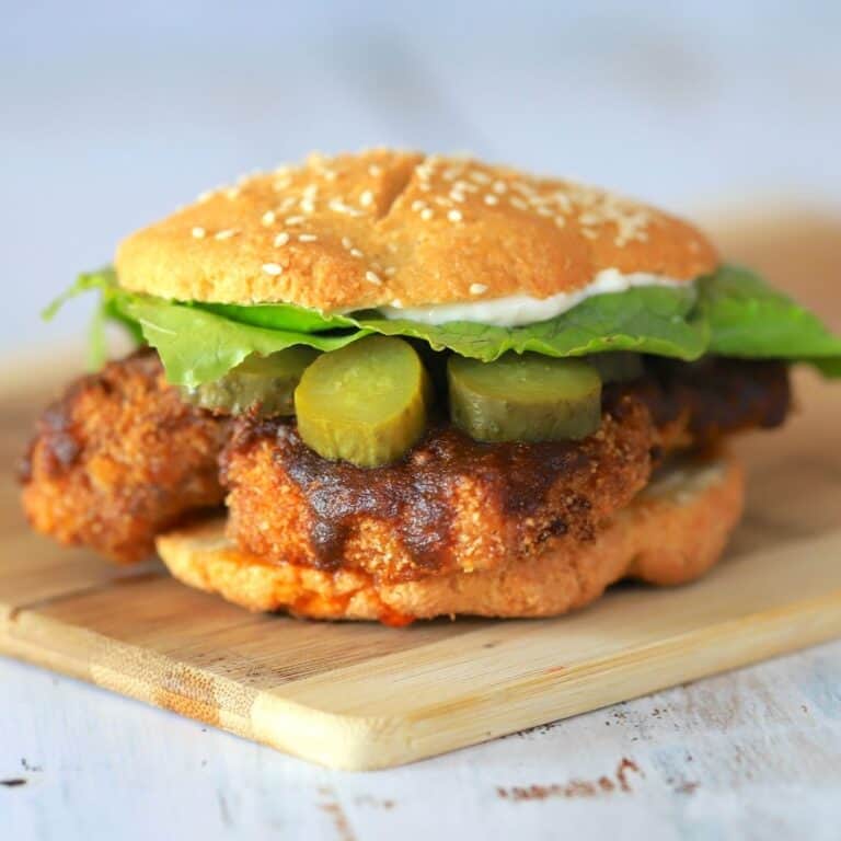 Air Fryer Keto Nashville Hot Chicken Sandwich - I Hacked Diabetes