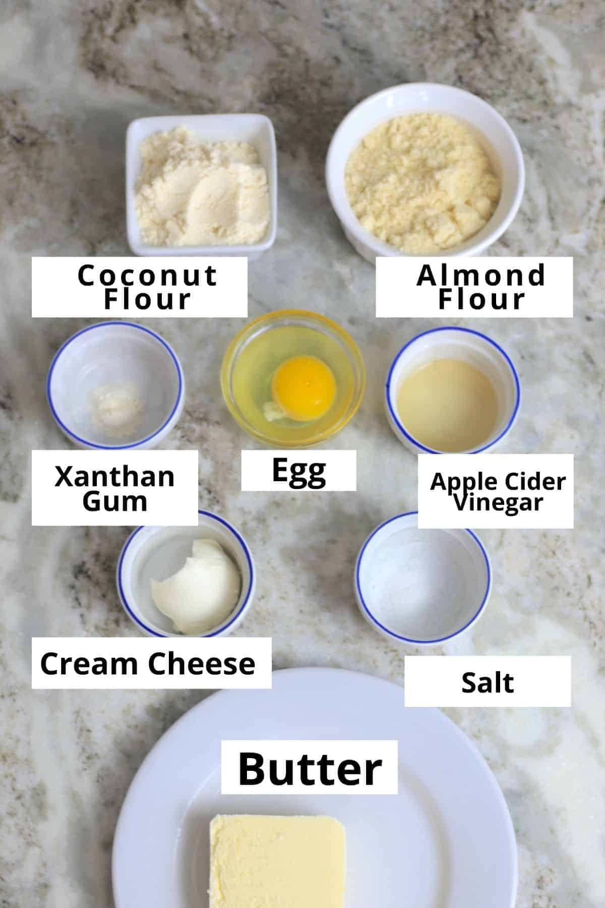 Ingredients for the pasty crust