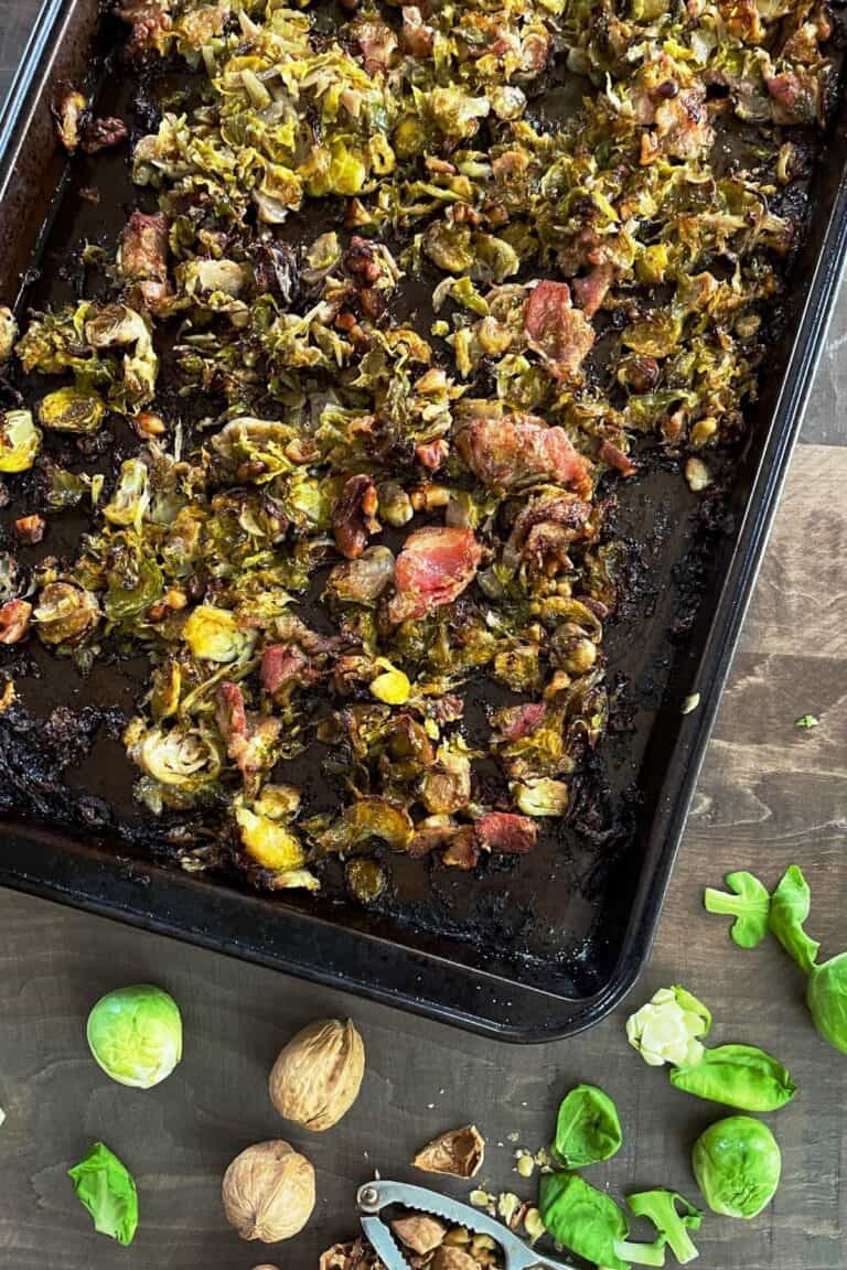 Bacon Walnut Blue Cheese Brussels Sprouts I Hacked Diabetes