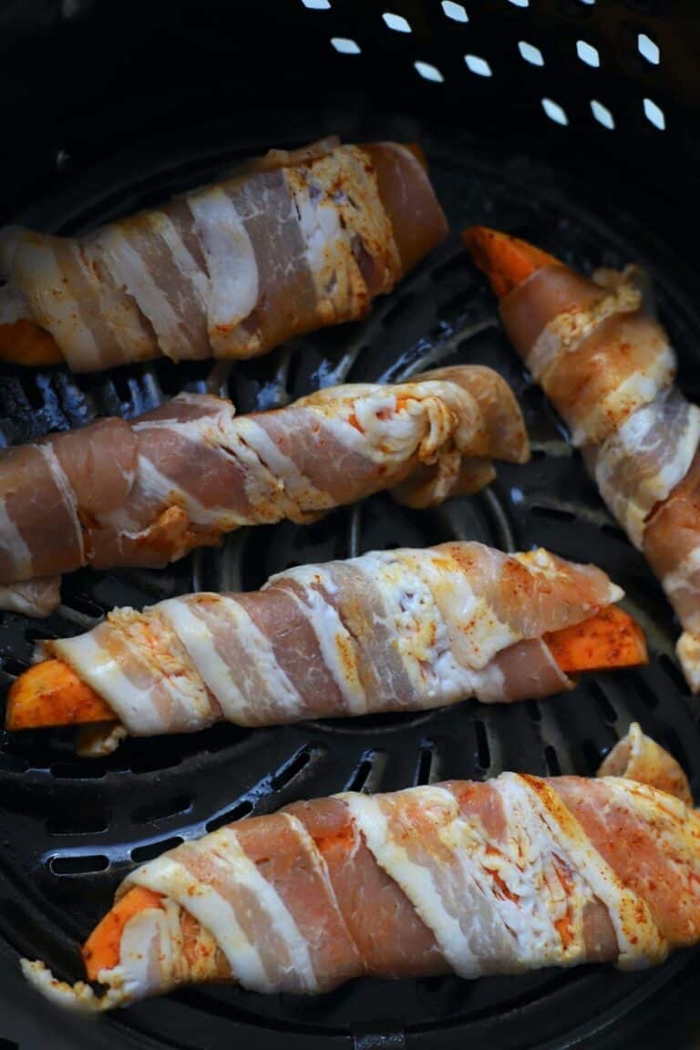 Air Fryer Low Carb Bacon Wrapped Sweet Potatoes I Hacked Diabetes