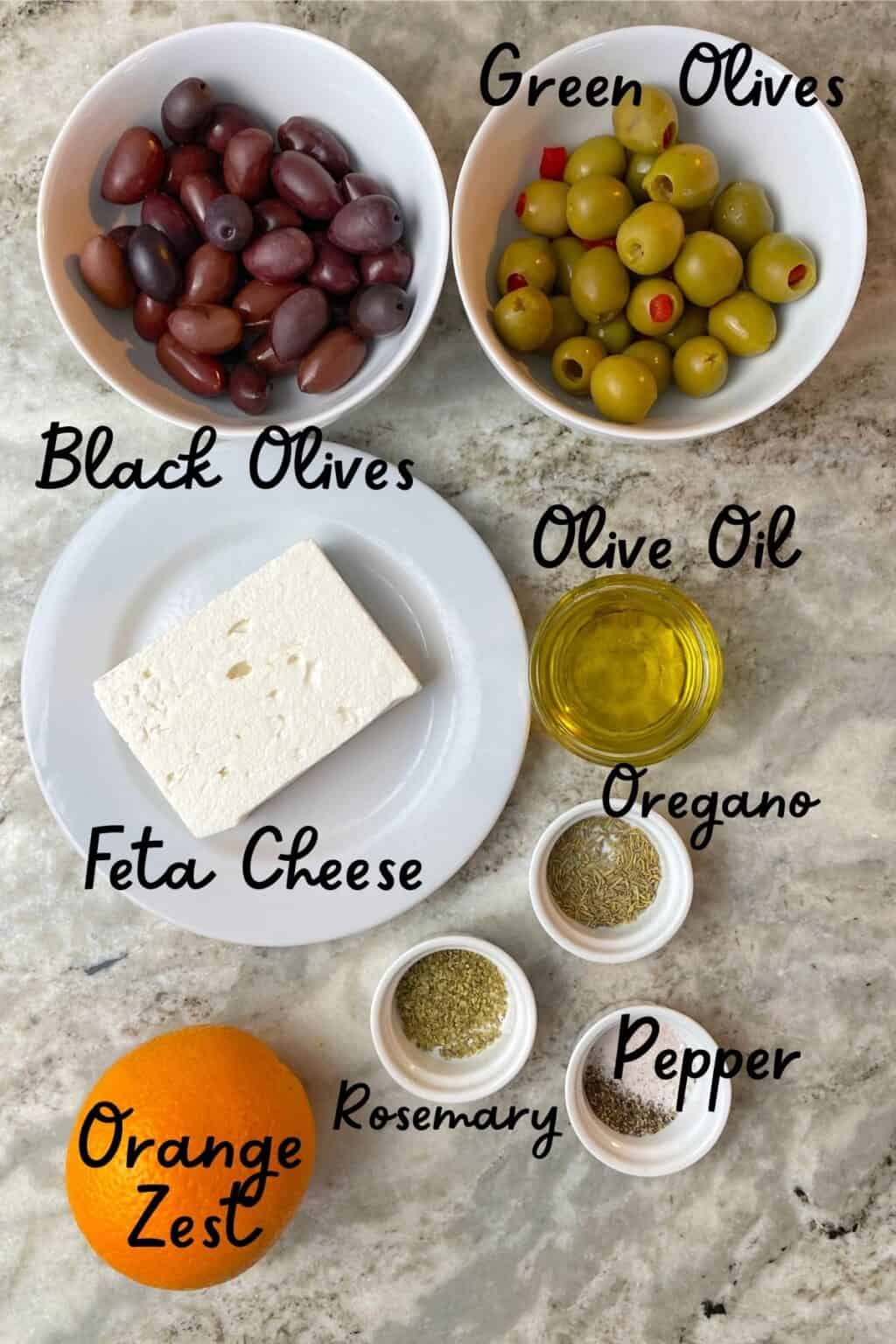 Citrus Marinated Olives and Feta I Hacked Diabetes