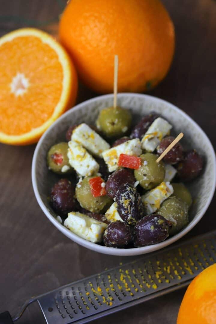 Citrus Marinated Olives and Feta I Hacked Diabetes