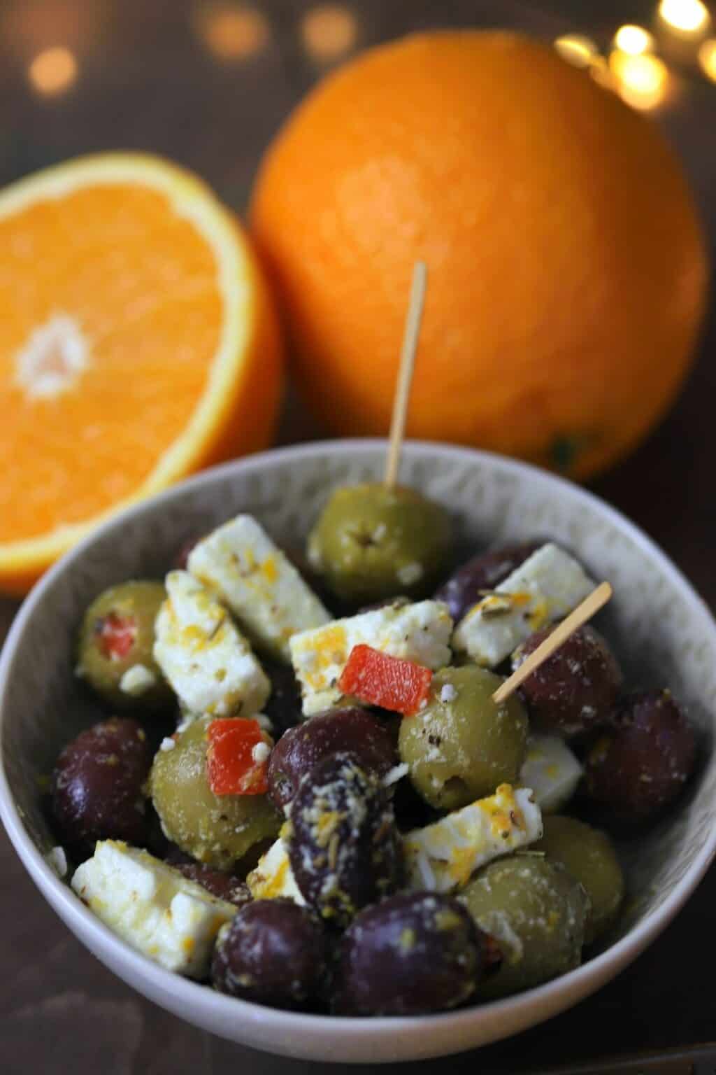 Citrus Marinated Olives and Feta I Hacked Diabetes