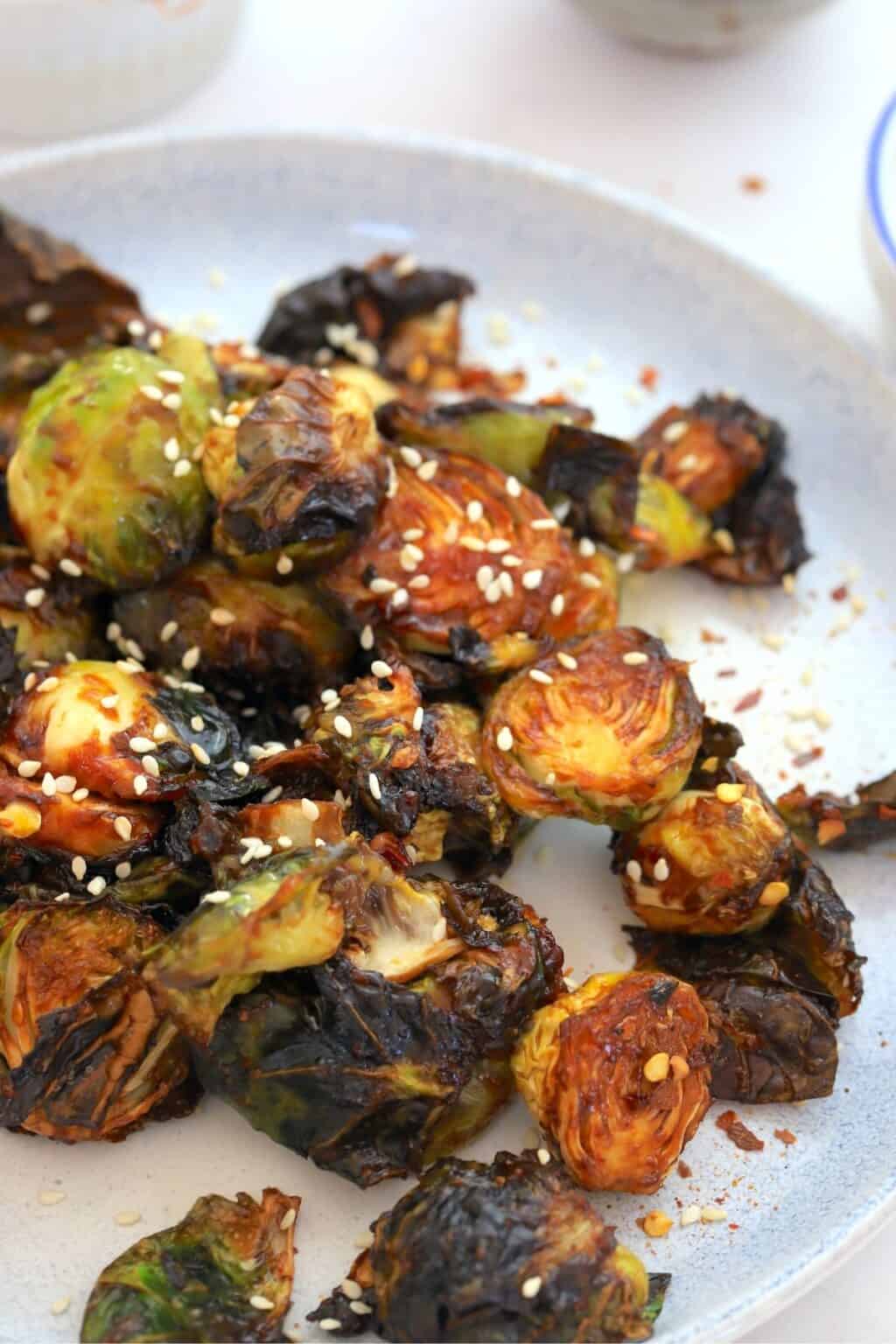 Low Carb Asian BBQ Brussels Sprouts (Air Fryer) I Hacked Diabetes