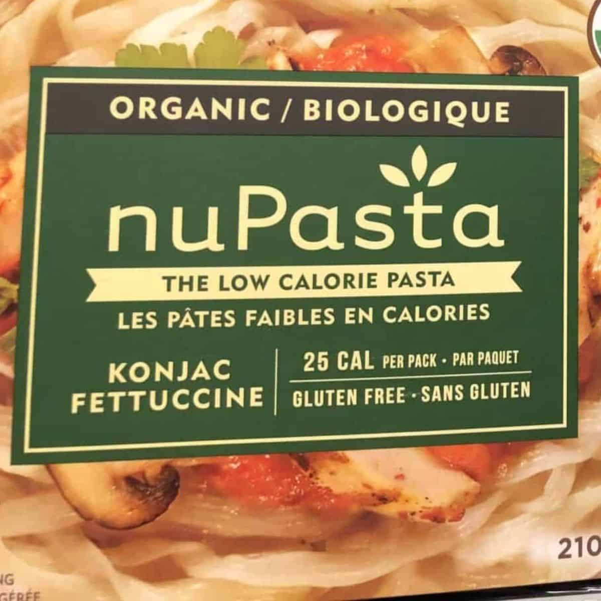 package of nupasta konjac noodles.