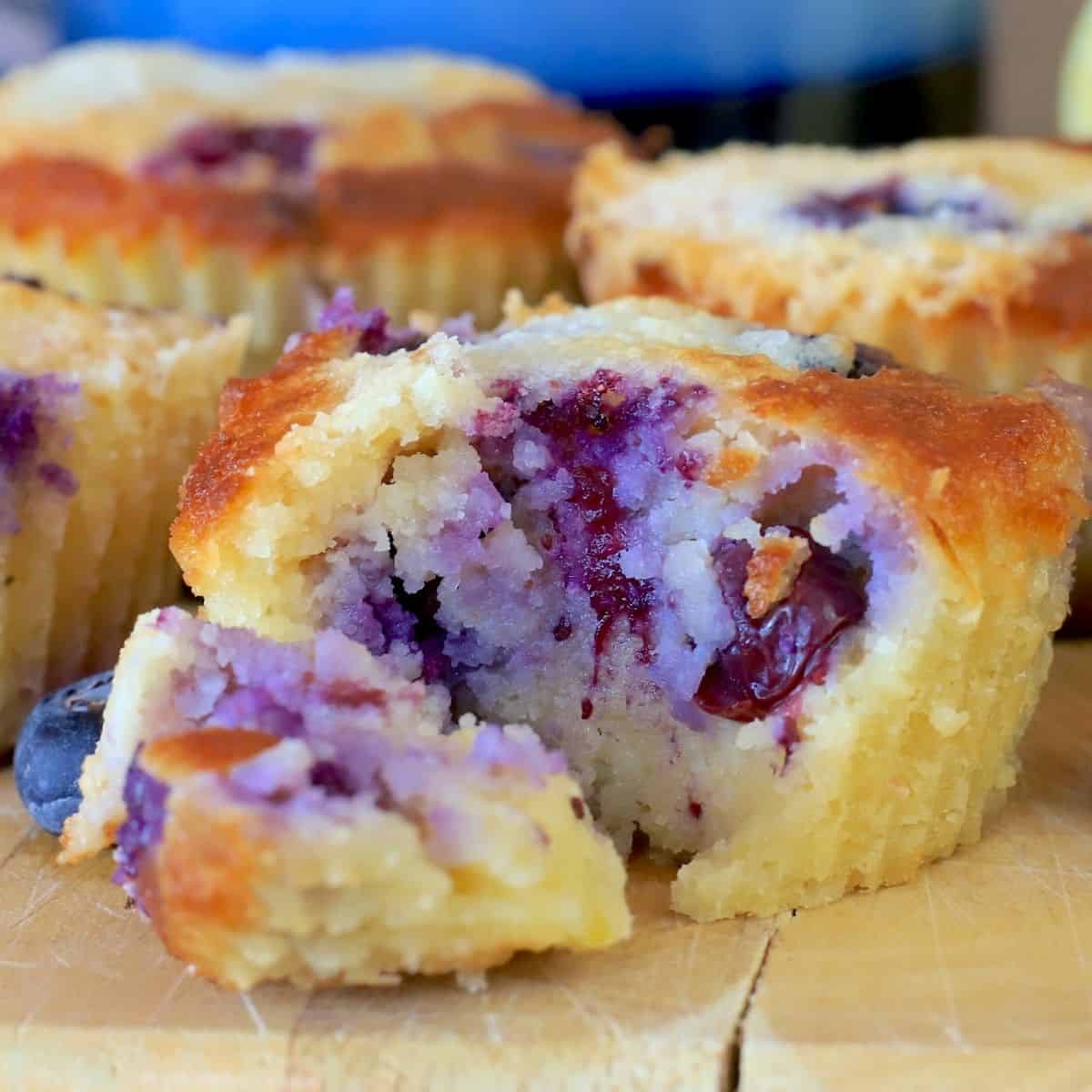 Low Carb Lemon Blueberry Muffins (Air Fryer) I Hacked Diabetes