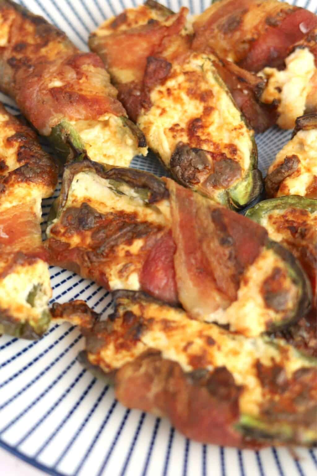 Air Fryer Bacon Wrapped Jalapeño Poppers
