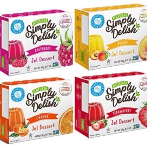 4 boxes of simply delish sugar free jel desserts