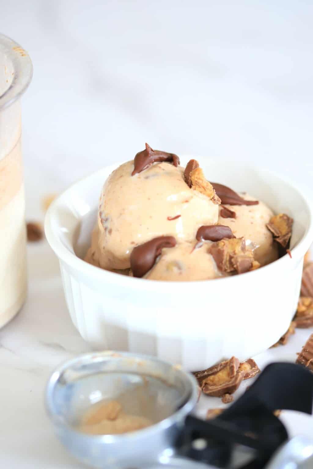 Ninja Creami Moose Tracks Ice Cream (Sugar Free)