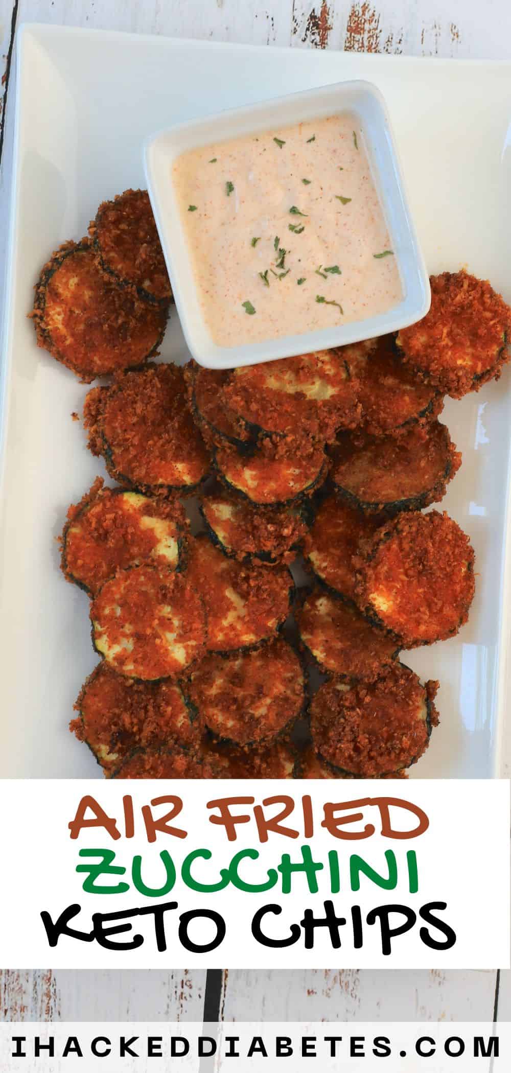 Crispy Air Fried Zucchini Keto Chips I Hacked Diabetes