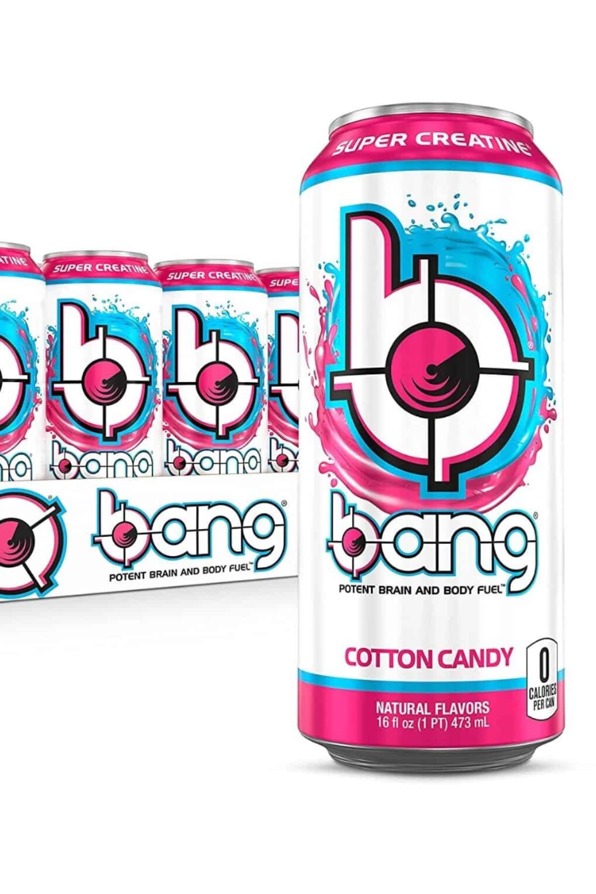 Bang energy drink, cotton candy flavor.