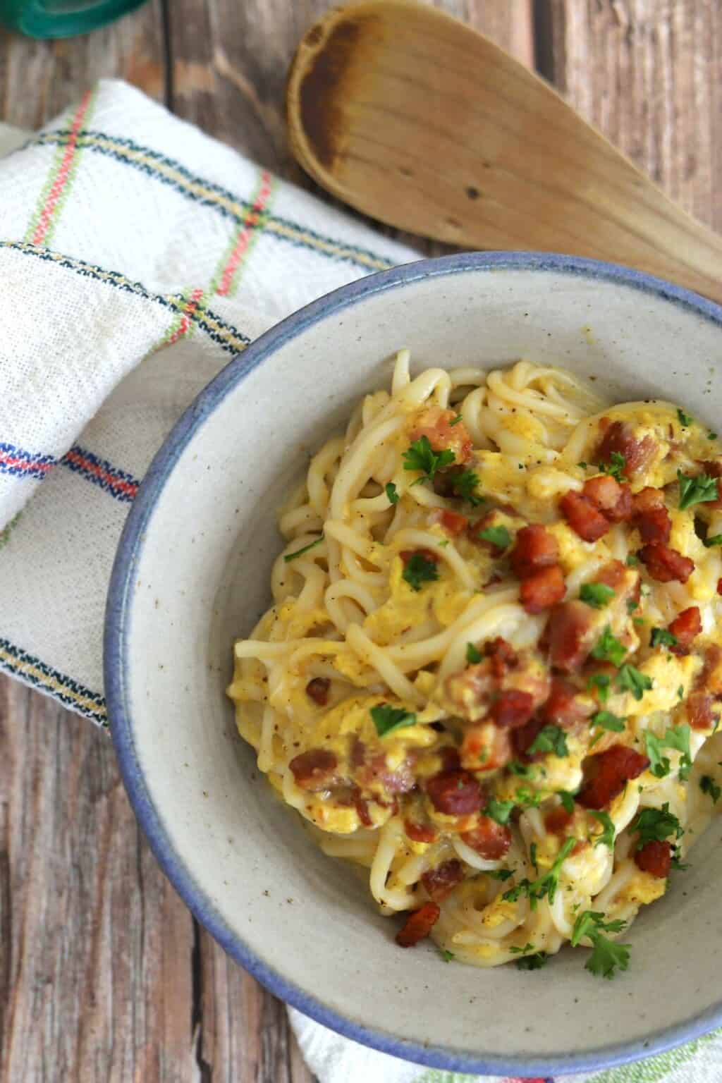 Dairy Free Spaghetti Carbonara (Low Carb) I Hacked Diabetes
