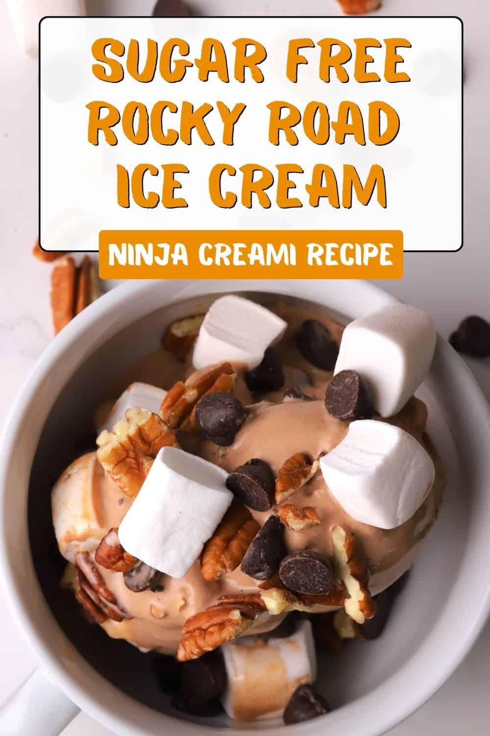 Sugar Free Rocky Road Ice Cream (Ninja Creami)