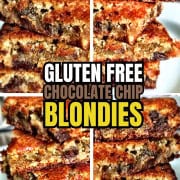 Stacked gluten free blondies.