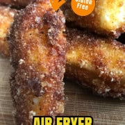 Halloumi fries air fryer pinterest pin.