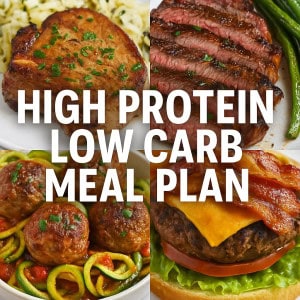 High Protein Low Carb Meal Plan Coger Page.