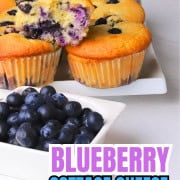 Blueberry cottage cheese muffins.