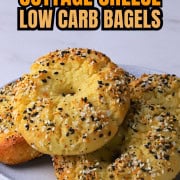 High protein cottage cheese low carb bagels.