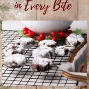 Low carb chocolate crinkle cookies on a cooling rack for a pinterst pin image.