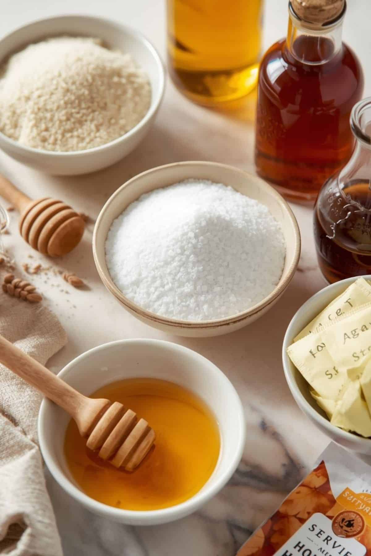 Variety of sweetners.