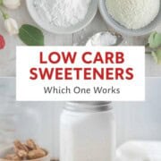 Low Carb Sweeteners in an image.