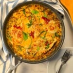Low carb marry me chicken in the pan.