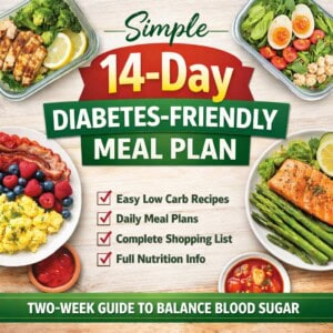 14 day meal plan cover page.